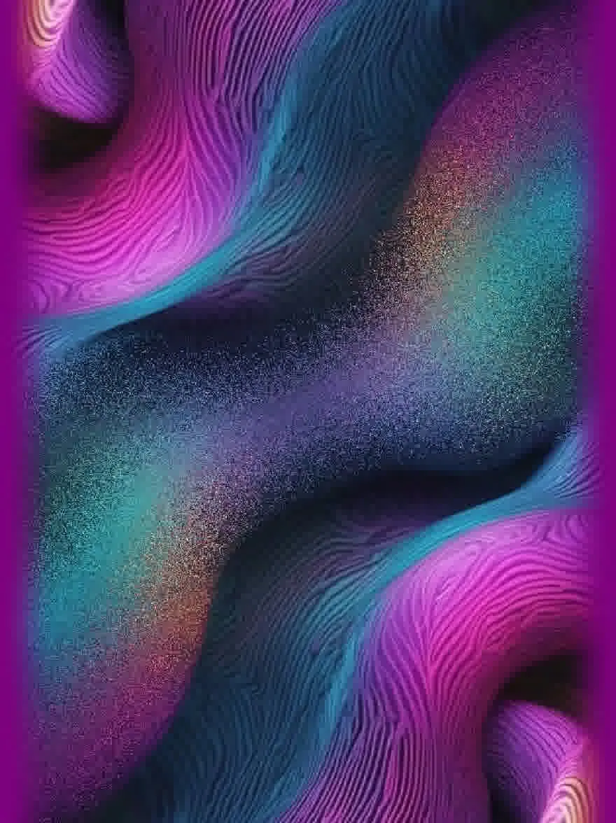 Русский промпт: Крупным планом яркого, абстрактного фона с волнистыми линиями и изгибами в оттенках фиолетового, бирюзового и бирюзового. Цвета легко сочетаются вместе, создавая завораживающий эффект. Текстура материала гладкая и плавная, с различными оттенками синего и фиолетового смешивания вместе, чтобы создать ощущение глубины и размерности. Общий эффект - это текучесть и движение, причем цвета плавно смешиваются друг с другом. Изображение имеет высокое разрешение, что делает его подходящим для использования в качестве обоев или фона. | Original prompt: A close-up of a vibrant, abstract background featuring wavy lines and curves in shades of purple, teal, and turquoise. The colors blend together seamlessly, creating a mesmerizing effect. The texture of the material is smooth and fluid, with varying shades of blue and purple blending together to create a sense of depth and dimensionality. The overall effect is one of fluidity and movement, with the colors blending seamlessly into each other. The image has a high resolution, making it suitable for use as a wallpaper or background.