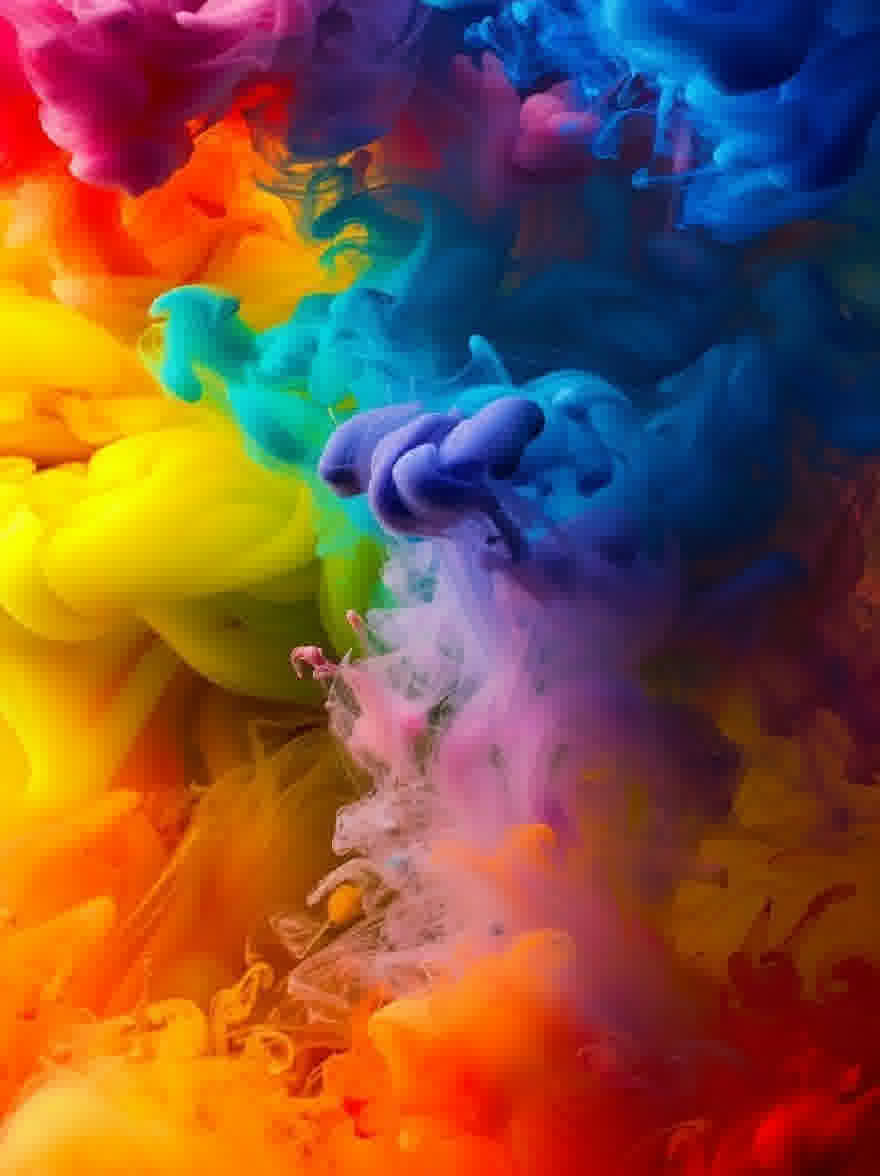 Русский промпт: Яркая, абстрактная фотография с множеством красочного, динамичного дыма в различных оттенках. Цвета смешиваются вместе, чтобы создать завораживающий эффект, со смесью яркого синего, зелени, желтых и апельсинов. Дым кружится и подвешен в воздухе, создавая динамичную и очаровательную сцену. Текстура дыма гладкая и шелковистая, добавляя глубину и измерение к изображению. Общий эффект - это текучесть и движение, причем цвета плавно смешиваются вместе на задний план. Изображение высокого качества и имеет мечтательное, эфирное качество. | Original prompt: A vibrant, abstract photograph featuring a multitude of colorful, dynamic smoke in various hues. The colors blend together to create a mesmerizing effect, with a mix of bright blues, greens, yellows, and oranges. The smoke is swirling and suspended in mid-air, creating a dynamic and captivating scene. The texture of the smoke is smooth and silky, adding depth and dimension to the image. The overall effect is one of fluidity and movement, with the colors blending together seamlessly into the background. The image is high quality and has a dreamy, ethereal quality.