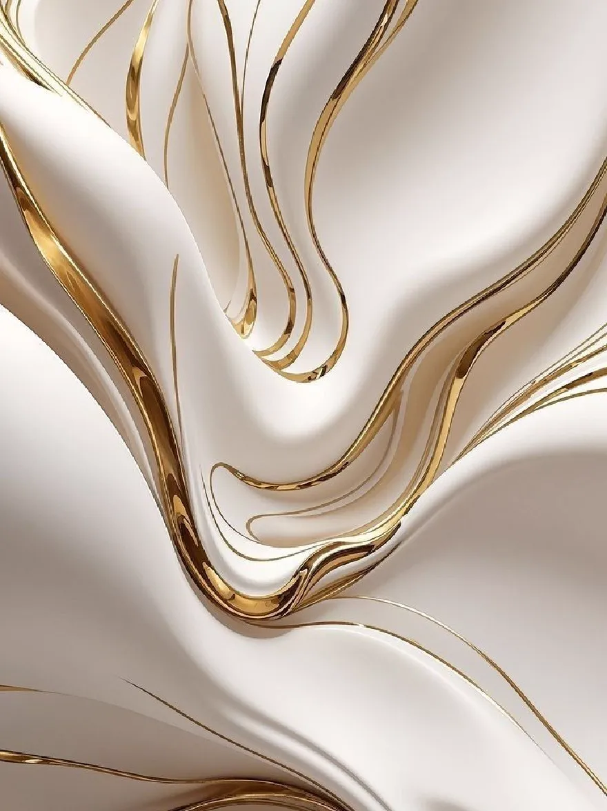 Русский промпт: Photo of a luxurious, abstract background with smooth, flowing gold lines on a pristine white surface. The lines are delicately curved and have a smooth texture, creating a sense of movement and depth. The background is predominantly white, with no other objects or decorations in sight. The overall effect is one of sophistication and elegance. The lighting is soft and even, highlighting the smoothness of the gold lines. The image is high quality, with a clean and professional look. | Original prompt: Photo of a luxurious, abstract background with smooth, flowing gold lines on a pristine white surface. The lines are delicately curved and have a smooth texture, creating a sense of movement and depth. The background is predominantly white, with no other objects or decorations in sight. The overall effect is one of sophistication and elegance. The lighting is soft and even, highlighting the smoothness of the gold lines. The image is high quality, with a clean and professional look.