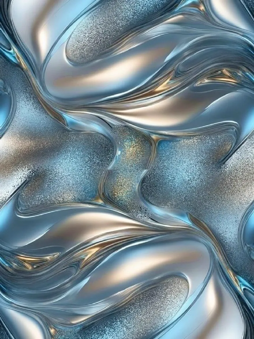 Русский промпт: A close-up of a smooth, fluid, metallic surface with a gradient of blue and silver hues. The texture is smooth and smooth, with wavy lines that create a mesmerizing pattern. The colors blend together seamlessly, creating a sense of depth and dimensionality. The background is a solid white, providing a stark contrast to the metallic sheen of the surface. The overall effect is one of modernity and sophistication. The resolution of the image is high, making it suitable for use as an iPhone wallpaper. | Original prompt: A close-up of a smooth, fluid, metallic surface with a gradient of blue and silver hues. The texture is smooth and smooth, with wavy lines that create a mesmerizing pattern. The colors blend together seamlessly, creating a sense of depth and dimensionality. The background is a solid white, providing a stark contrast to the metallic sheen of the surface. The overall effect is one of modernity and sophistication. The resolution of the image is high, making it suitable for use as an iPhone wallpaper.