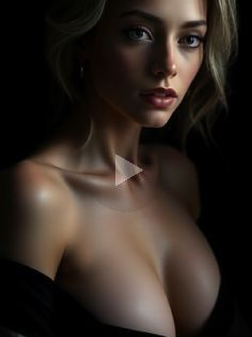 Русский промпт: Фотография красивой женщины с честной кожей и голубыми глазами, одетая в черный топ с открытыми плечами, которая подчеркивает ее большую грудь. У нее стройное телосложение, и она смотрит прямо на камеру с нейтральным выражением. Освещение мягкое и драматичное, подчеркивая ее изгибы и текстуру ее кожи. Фон темный и не в фокусе, что делает предмет фокусом изображения. Изображение высококачественное и имеет водяной знак в правом нижнем углу. | Original prompt: Photo of a beautiful woman with fair skin and blue eyes, wearing a black off-the-shoulder top that accentuates her large breasts. She has a slender physique and is looking directly at the camera with a neutral expression. The lighting is soft and dramatic, highlighting her curves and the texture of her skin. The background is dark and out of focus, making the subject the focal point of the image. The image is high quality and has a watermark in the bottom right corner.